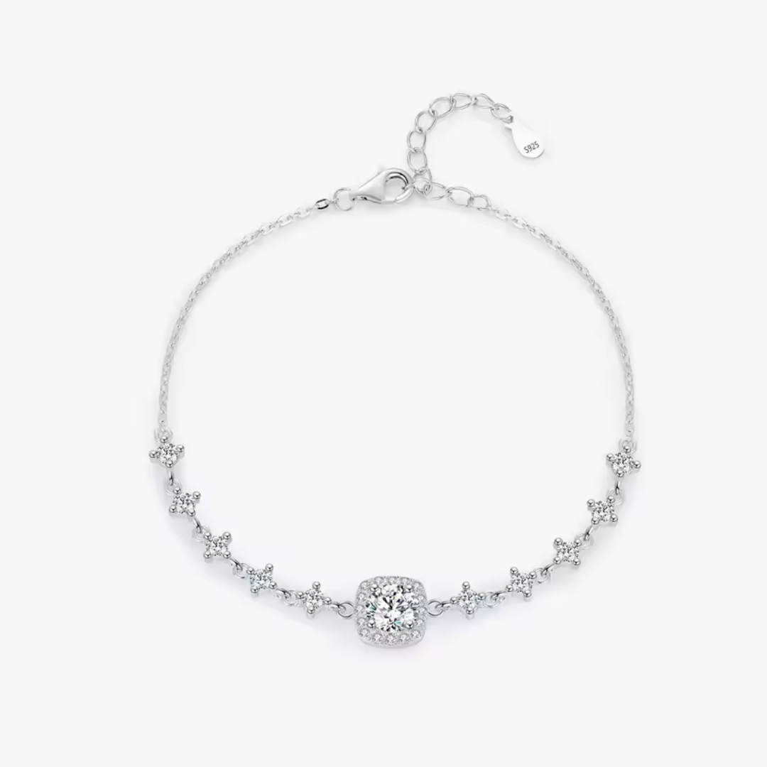 Bracelete Moissanite Noir