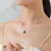 Colar prata 925 Íris Verde
