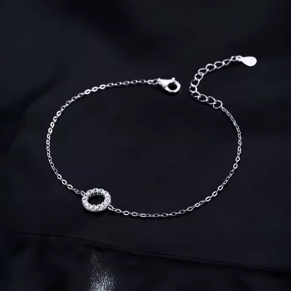 Bracelete Moissanite Orbe