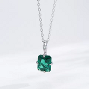 Colar prata 925 Íris Verde