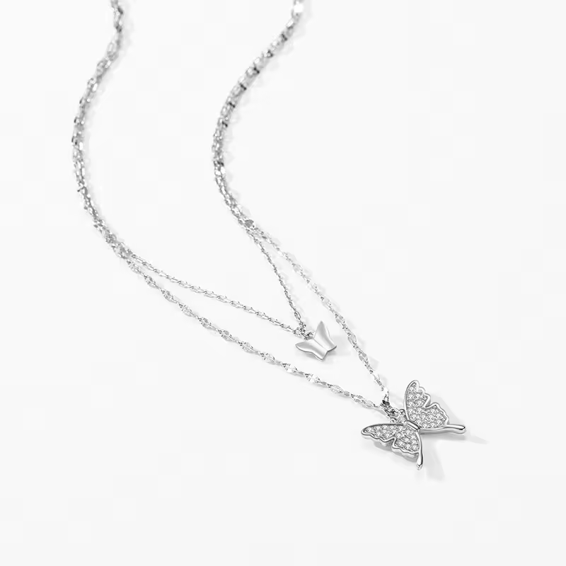 Colar prata 925 Aurora Borboleta