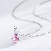 Colar prata 925 Lýra Rosé
