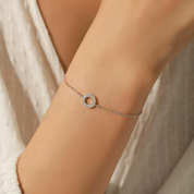 Bracelete Moissanite Orbe