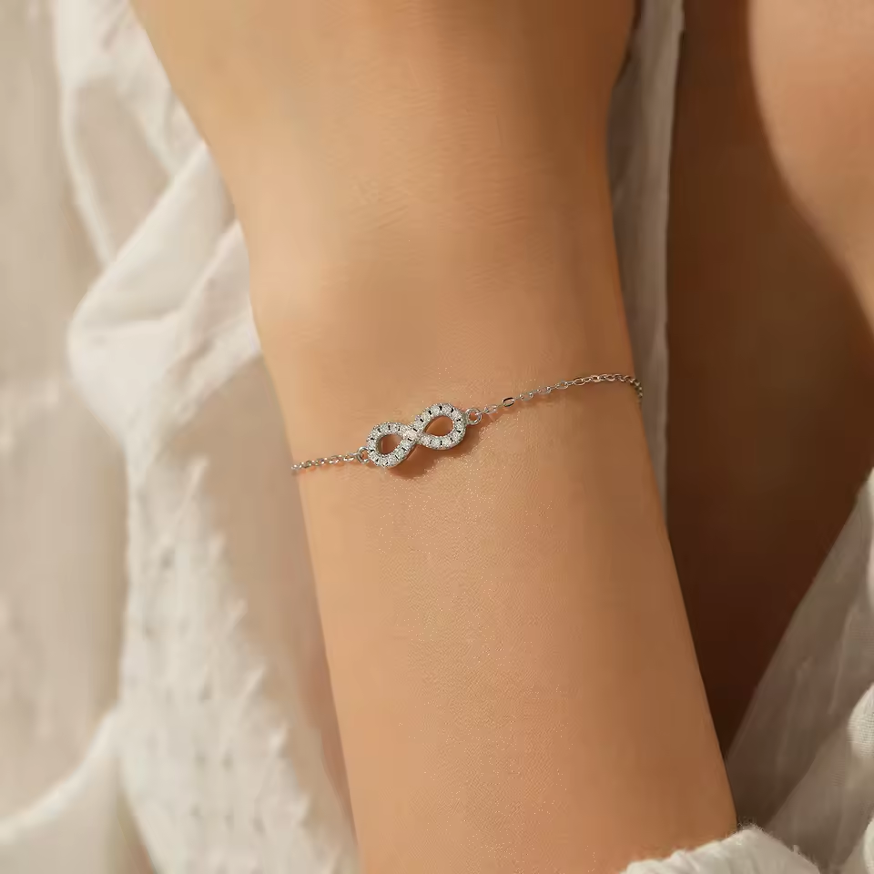 Bracelete Moissanite Infinit
