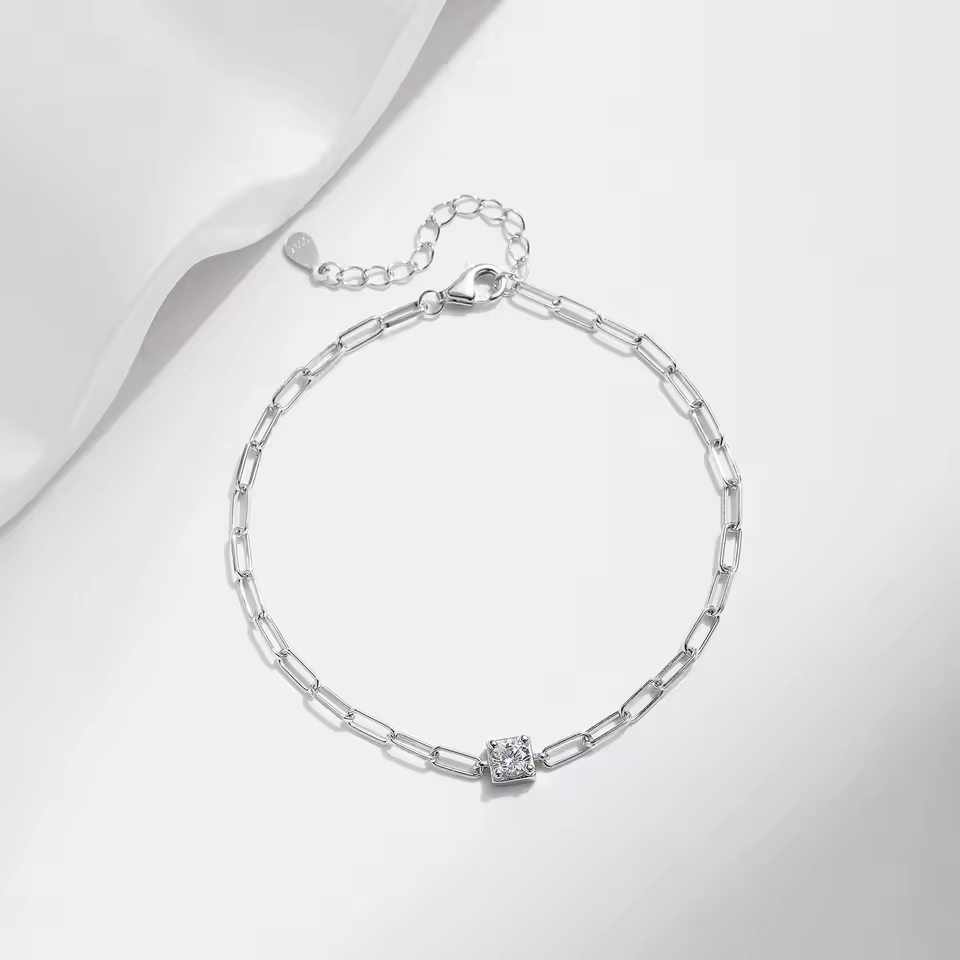 Bracelete Moissanite Lian