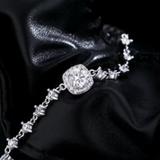 Bracelete Moissanite Noir